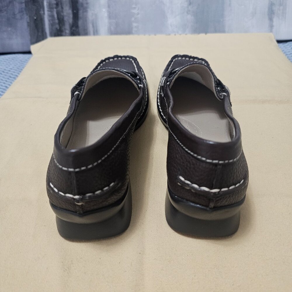 NWOT Dockers Women's Brown Tumbled Leather Horsebit Loafers - Size 6 - Picture 4 of 5